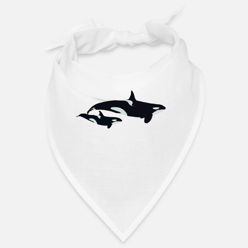 Maman et bébé orques Bandana
