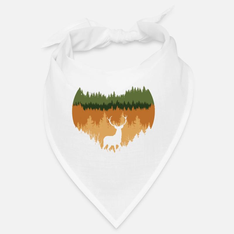 tiefer Wald und Hirsche Bandana