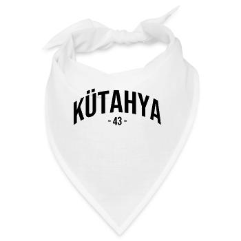 Kütahya 43 Türkei Turkiye Geschenk Urlaub TR Türk - Bandana - Weiß - Vorne