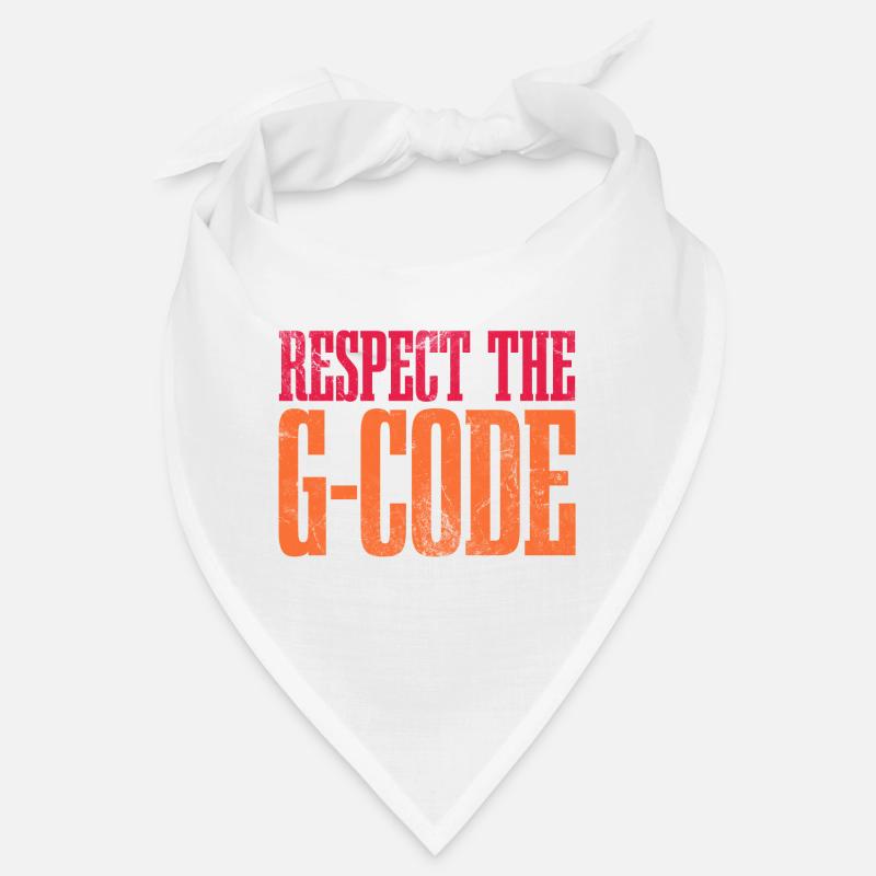 Respect The G-Code CNC Machinist Engineering Bandana
