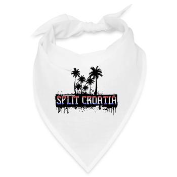 Split Kroatien Fußball Fußball Dalmatien Tourismus - Bandana - Weiß - Vorne