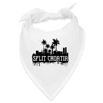 Split Kroatien Fußball Fußball Dalmatien Tourismus - Bandana - Weiß - Vorne