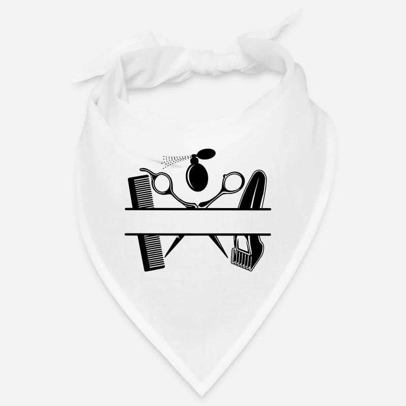 Friseur-Attribut-Text-Banner Bandana