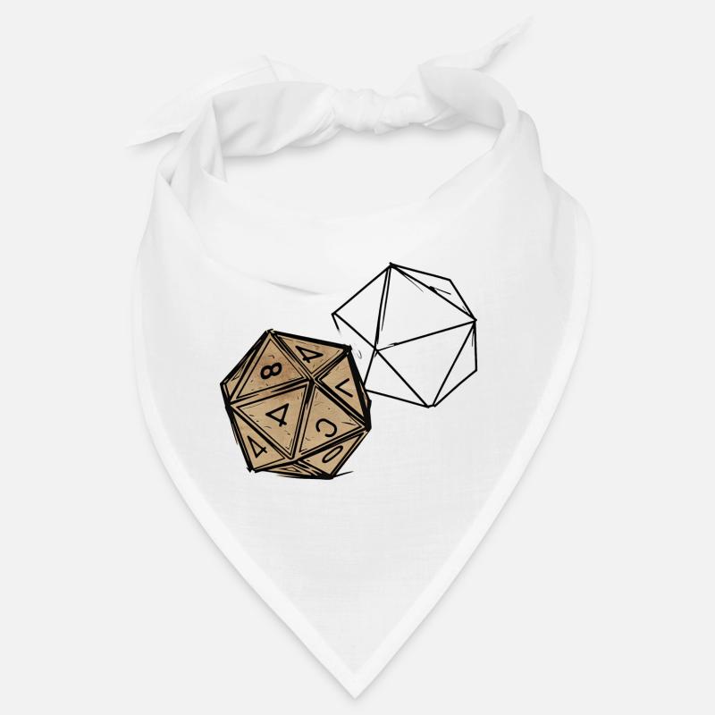 Painted RPG Cube – Artistic Dice Design Bandana