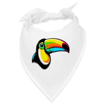 Tukan - Bandana - Weiß - Vorne