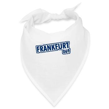 Frankfurt am Main - 069 - Vorwahl - Bandana - Weiß - Vorne