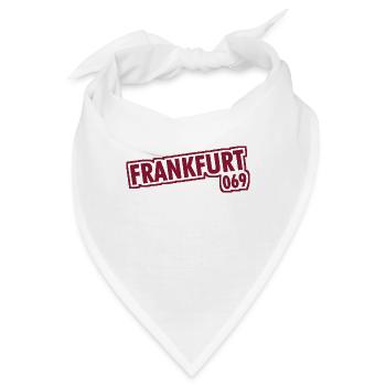 Frankfurt am Main - 069 - Vorwahl - Bandana - Weiß - Vorne