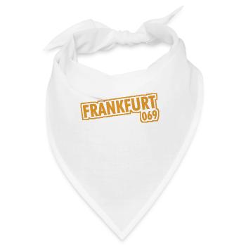 Frankfurt am Main - 069 - Vorwahl - Bandana - Weiß - Vorne