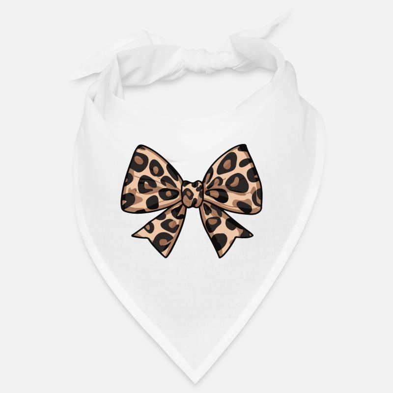 LARGE BOW WITH LEOPARD TREND Bandana