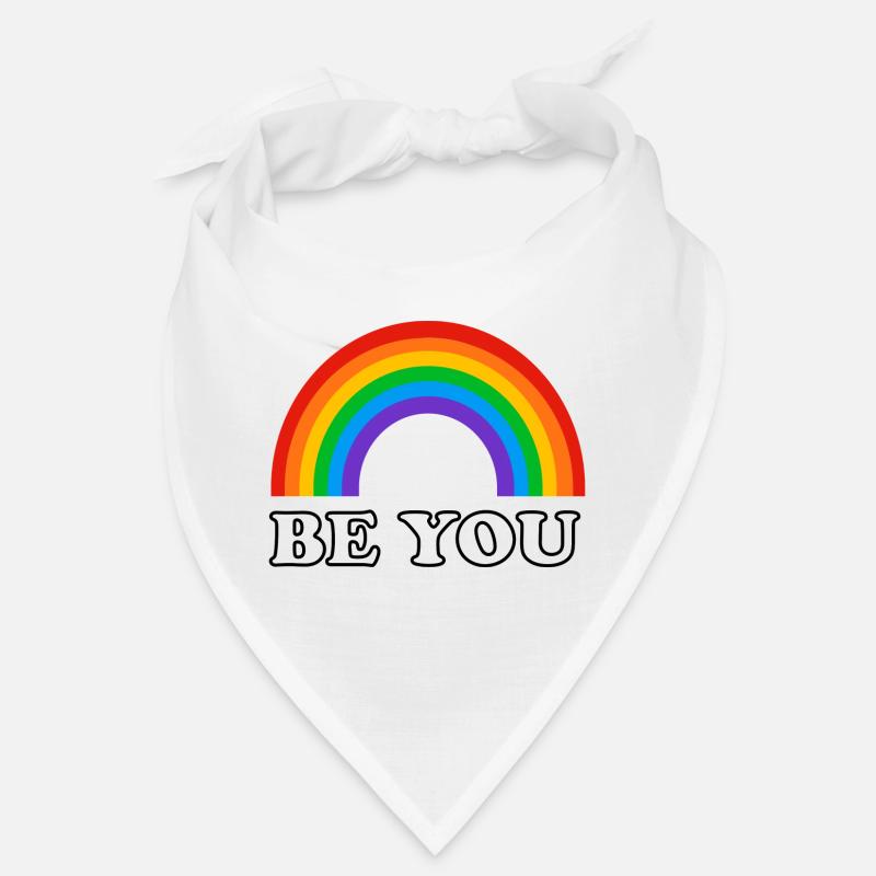 Sei du selbst - Gay Pride Regenbogen Bandana