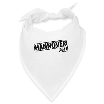 Hannover - 0511 - Vorwahl - Niedersachsen - Bandana - Weiß - Vorne