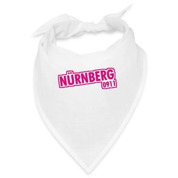 Nürnberg - 0911 - Vorwahl - Bayern - Bandana - Weiß - Vorne