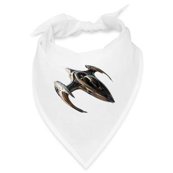 Mit dem Raumschiff durchs All - Bandana - Weiß - Vorne