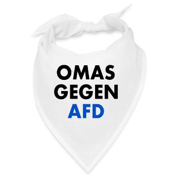 Omas gegen afd - Bandana - Weiß - Vorne
