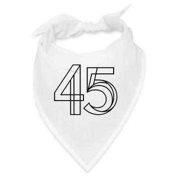 45 - Bandana - Weiß - Vorne