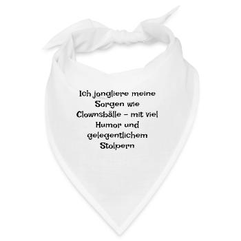 Gedankensprüche - Bandana - Weiß - Vorne