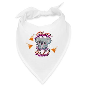 Skate Rebell - Bandana - Weiß - Vorne