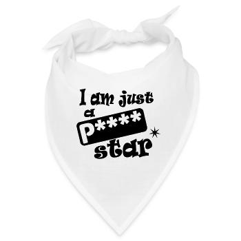 Ich bin nur ein Pornostar - Bandana - Weiß - Vorne