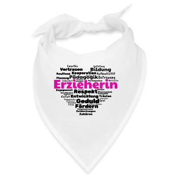 Erzieherin Bildung Erziehung Betreuung - Bandana - Weiß - Vorne