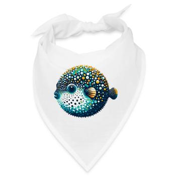 Kugelfisch - Bandana - Weiß - Vorne