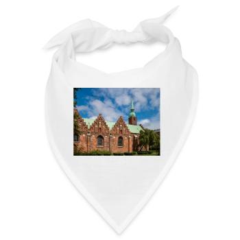 Abteikirche Klosterkirken Aarhus Stadt in Dänemark - Bandana - Weiß - Vorne