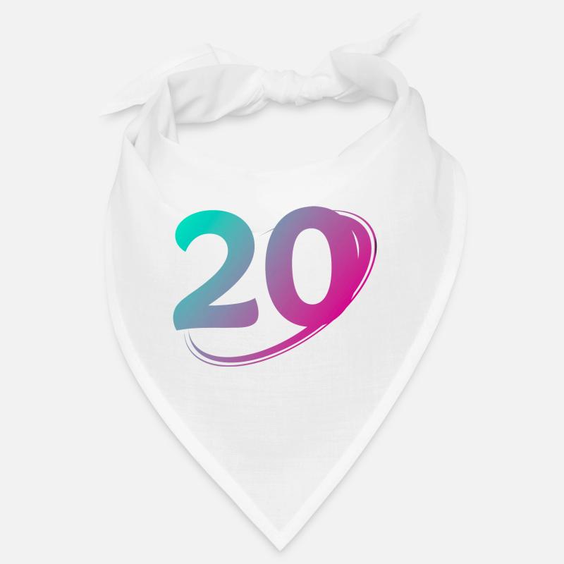 Numéro 20 multicolore Bandana