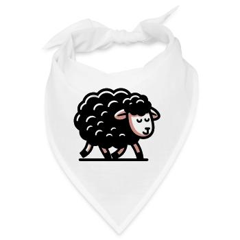 Schwarzes Schaf - Bandana - Weiß - Vorne