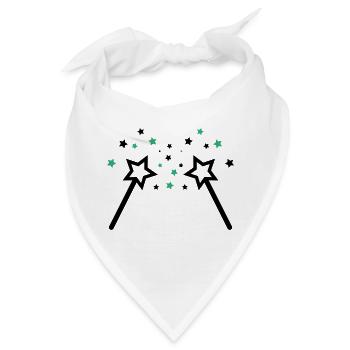 zauberstab 002 - Bandana - Weiß - Vorne