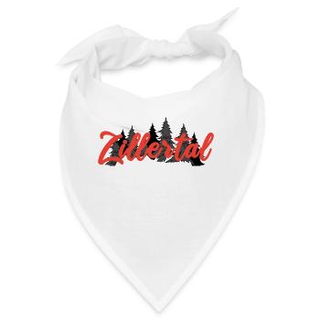 Zillertal im Wald - Bandana - Weiß - Vorne