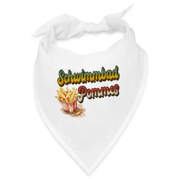 Schwimmbad Pommes - Bandana - Weiß - Vorne