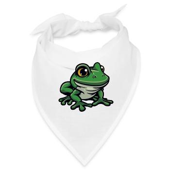 frosch - Bandana - Weiß - Vorne