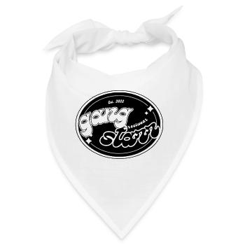 Schwarz-Weiß-Retro-Y2k-Streetwear-Bekleidung - Bandana - Weiß - Vorne