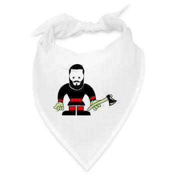 Lumberjack Holzfäller - Bandana - Weiß - Vorne