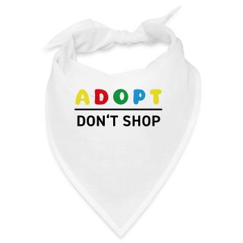 Farben Froh - Adopt Don't Shop - Bandana - Weiß - Vorne