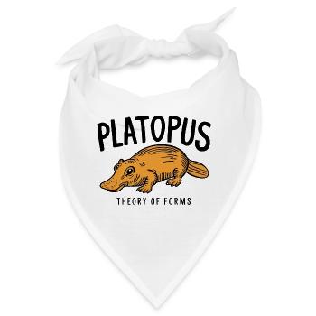 Platopus - Theory of Forms Philosophie - Bandana - Weiß - Vorne