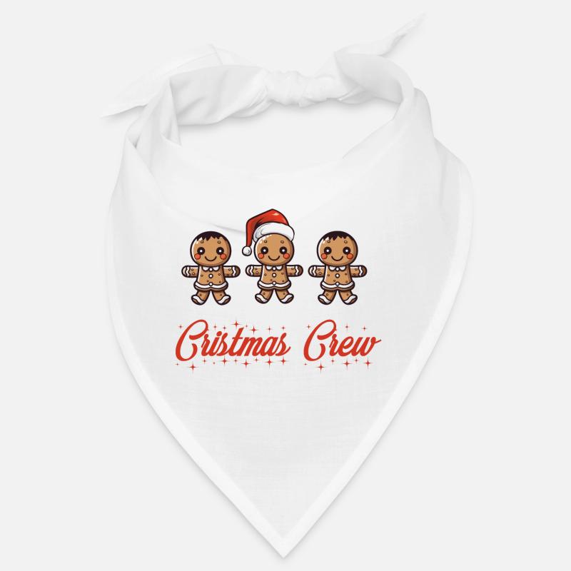 Christmas Crew Gingerbread Man Bandana