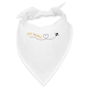 Safe the Bees - Bandana - Weiß - Vorne