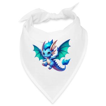 Drache - Bandana - Weiß - Vorne