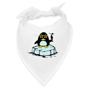 beach pinguin eisscholle - Bandana - Weiß - Vorne