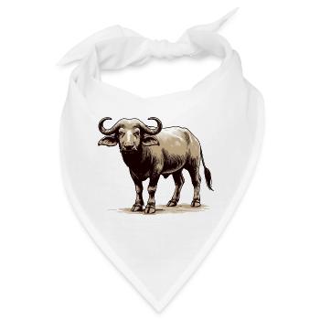 Büffel - Bandana - Weiß - Vorne