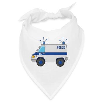 Polizeiauto 110 - Bandana - Weiß - Vorne