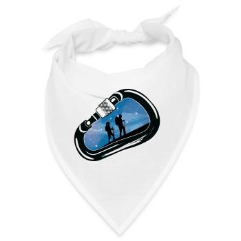 Klettern mit Karabinern - Bandana - Weiß - Vorne