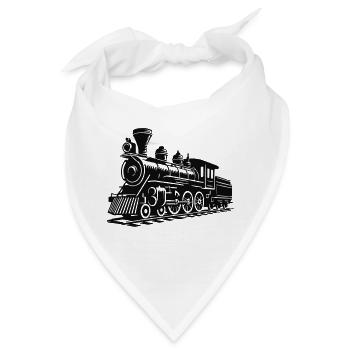 lokomotive zug - Bandana - Weiß - Vorne