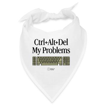 Keyboard Warrior – Gaming & Tech Humor - Bandana - Weiß - Vorne