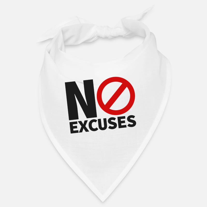PAS D’EXCUSES noir Bandana