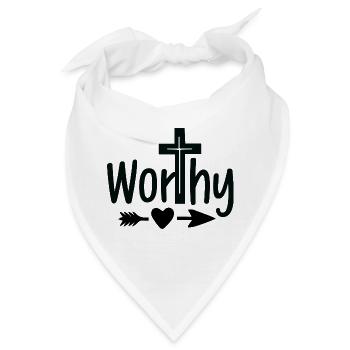 Wertvoll - Bandana - Weiß - Vorne