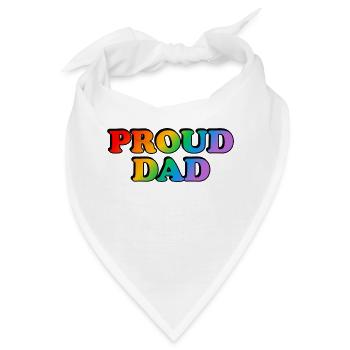 Stolzer Vater LGBTQ Stolz Eltern - Bandana - Weiß - Vorne