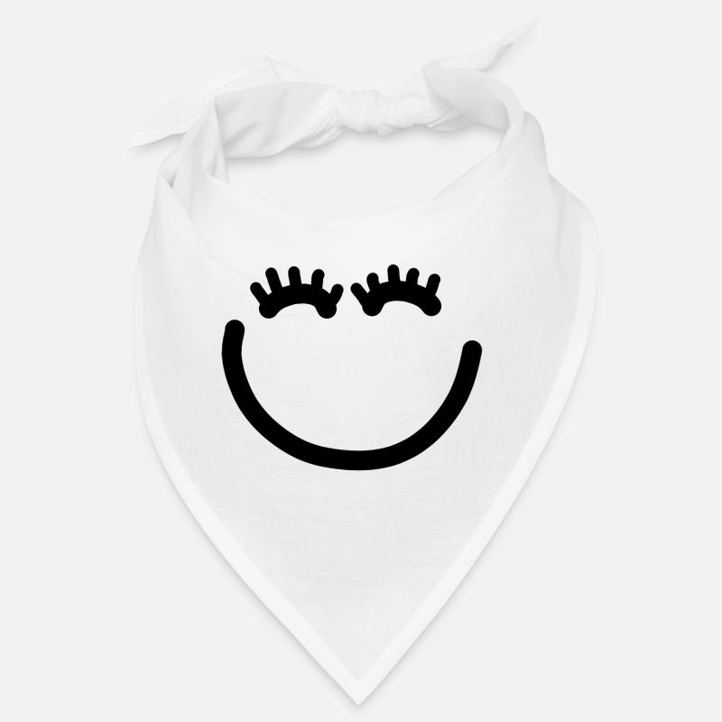 Visage heureux avec des cils Bandana