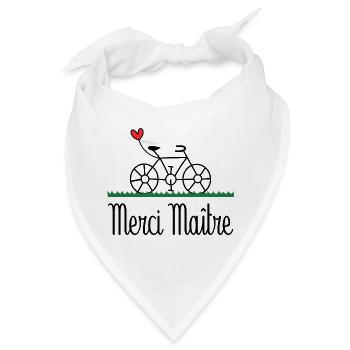 MEISTER. MEISTER. VIELEN DANK. DANKE, MEISTER. MEISTER - Bandana - Weiß - Vorne