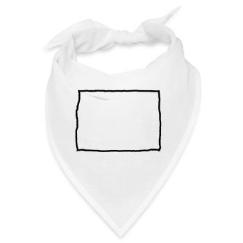 Namensschild in Tabellenformat - Bandana - Weiß - Vorne